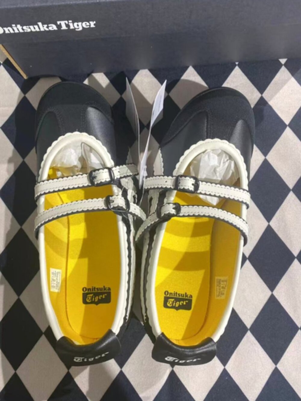 🔥 Onitsuka Tiger Mexico 66 Ballet Shoes | Black White | Women | Low Profile Sli - Picture 4 of 8